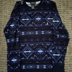 Polo by Ralph Lauren Dark Blue Patterned Sweater
